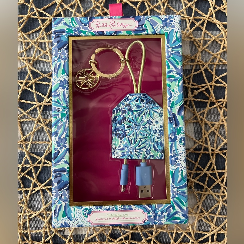 New in Box - Lilly Pulitzer Charging Tag